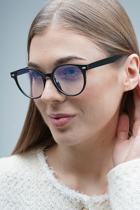 عینک محافظ نور آبی مشکی زنانه شیشه LOOKUP - کد 876340045