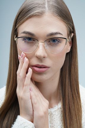 عینک محافظ نور آبی نارنجی زنانه شیشه LOOKUP NEW - کد 853317520
