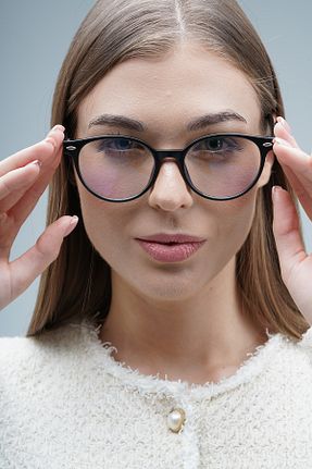 عینک محافظ نور آبی مشکی زنانه شیشه LOOKUP - کد 876340045