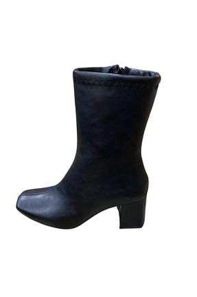 بوت / نیم بوت مشکی زنانه چرم مصنوعی miçe shoes - کد 876339873