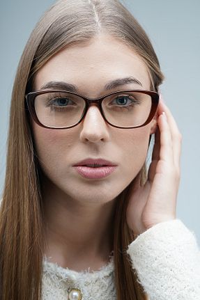 عینک محافظ نور آبی قهوه ای زنانه شیشه LOOKUP - کد 874606518