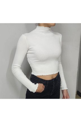 بلوز سفید زنانه ساده TwillCollection - کد 58624453