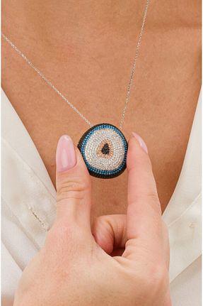 گردنبند نقره سفید زنانه 925 عیار Ricco Jewellery - کد 797967241