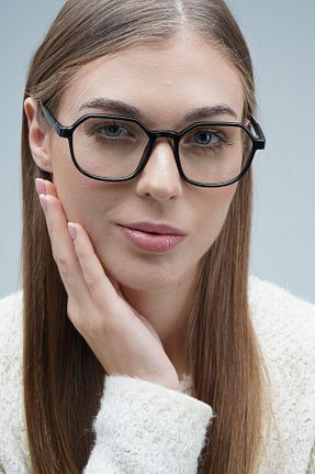 عینک محافظ نور آبی مشکی زنانه شیشه LOOKUP - کد 874610501
