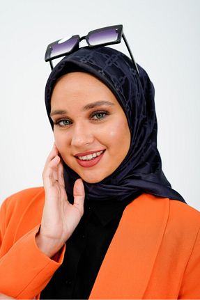 روسری مشکی پنبه پلی استر lamella - کد 876499062