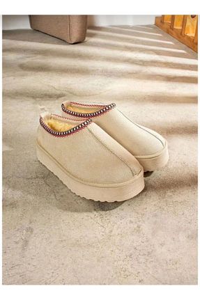 دمپائی خانگی بژ زنانه جیر MODA - کد 876627662
