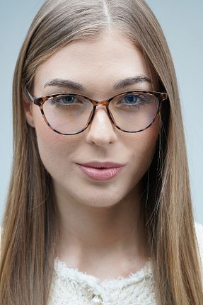 عینک محافظ نور آبی قهوه ای زنانه 50 LOOKUP - کد 872416616