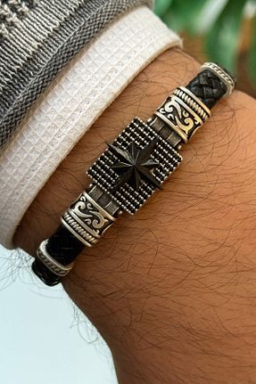 دستبند جواهر رنگی مردانه زیرکن cheetah quality - کد 876785479