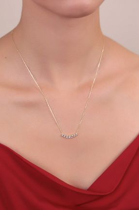 گردنبند طلا زرد زنانه 8 عیار Çelikoğlu Kuyumculuk - کد 876535131