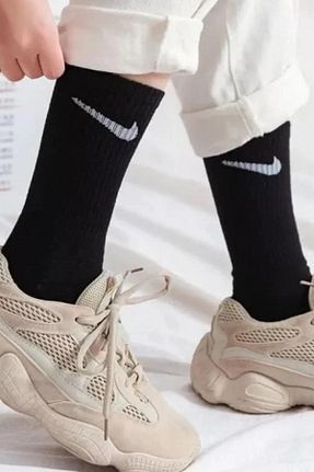 جوراب اسپرت مشکی زنانه پنبه ای Nike - کد 876537237