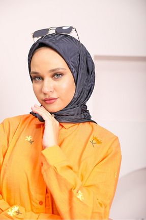 روسری مشکی پنبه پلی استر lamella - کد 876578659