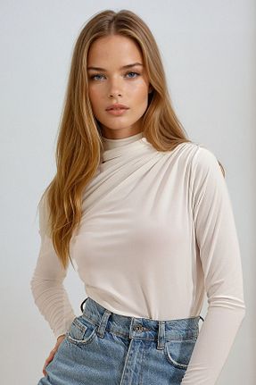 بلوز سفید زنانه رگولار VAGGON - کد 876584255