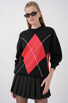 پلیور مشکی زنانه اورسایز Bigdart - کد 871365132