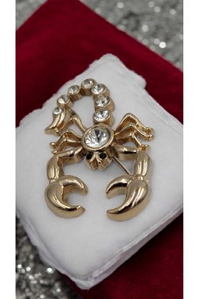 سنجاق سینه طلائی زنانه فلزی Şentürk aksesuar - کد 866760693