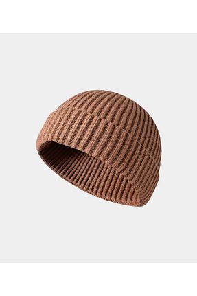 کلاه پشمی قهوه ای زنانه اکریلیک Lupin - کد 876658807