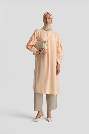 تونیک حجاب نارنجی زنانه پلی استر Armine - کد 871256018