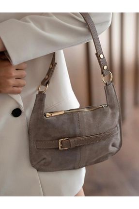 کیف دوشی قهوه ای زنانه چرم خالص Kemo Bags - کد 876679955