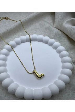 گردنبند استیل ( فولاد ) زرد زنانه استیل (فولاد) Mays Accessory - کد 876713520