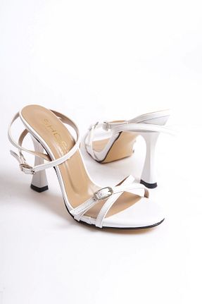 کفش پاشنه بلند کلاسیک سفید زنانه چرم مصنوعی CAMOLLA - کد 849414714