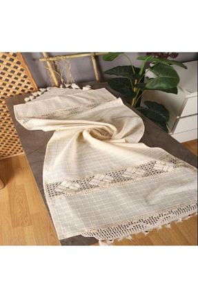 رومیزی بژ گیپور دار Buldan Tekstil - کد 876798998