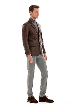 کت قهوه ای مردانه اسلیم فیت Pierre Cardin - کد 41792284