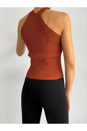 بلوز قهوه ای زنانه ساده sentapo - کد 355742193