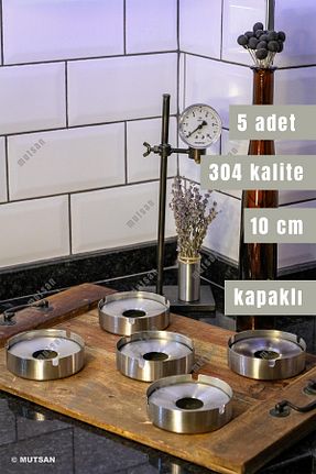 زیر سیگاری بژ فلزی Mutsan - کد 867601326