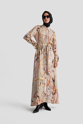 لباس حجاب قهوه ای زنانه Relaxed Armine - کد 856500628