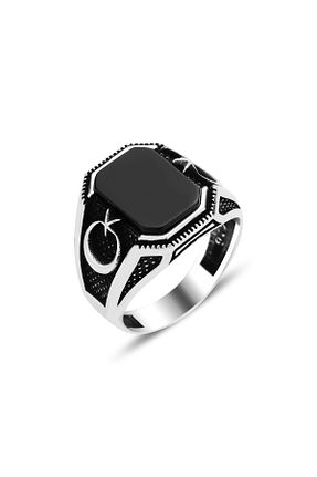 انگشتر نقره مردانه زیرکن Metay Silver - کد 876760981