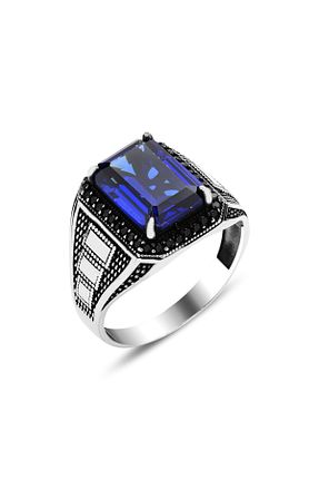 انگشتر نقره مردانه زیرکن Metay Silver - کد 876760957