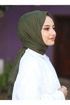 شال خاکی زنانه پنبه ای Nk Tekstil - کد 876767466