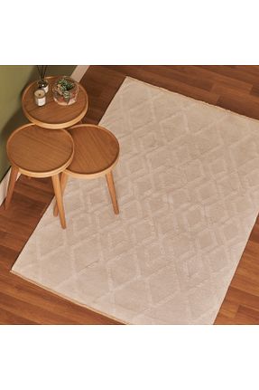 گلیم سفید پلی استر Bella Maison - کد 635376910