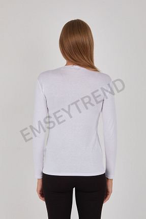 بادی سفید زنانه پنبه ای emseytrend - کد 876819894