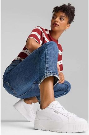 کفش اسنیکر سفید زنانه بند دار Puma - کد 876316958
