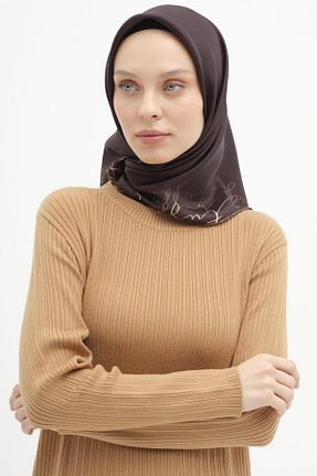 روسری قهوه ای İpek Tivil Tuğba - کد 876827824