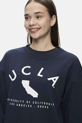 سوئیشرت سرمه ای زنانه چاپی Ucla - کد 49613505