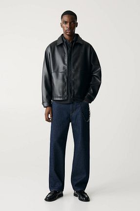 کت مشکی مردانه Comfort Pull & Bear - کد 883461692