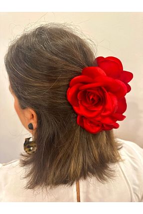 گیره سر قرمز زنانه ساتن alsaccessories - کد 876850305