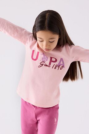 ست لباس راحتی صورتی زنانه ساده U.S. Polo Assn. - کد 863703130