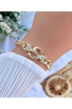 دستبند استیل (فولاد) زرد زنانه استیل (فولاد) Mays Accessory - کد 876863330