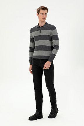 شلوار جین مشکی مردانه پاچه تنگ U.S. Polo Assn. - کد 876872338