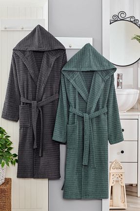 حوله پالتوئی طوسی زنانه Rebeka Home Collection - کد 814854559