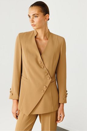 کت قهوه ای زنانه رگولار Moda İlgi - کد 876877509