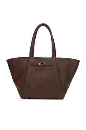 کیف دوشی قهوه ای زنانه چرم مصنوعی BAHELS - کد 876885336