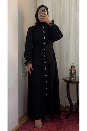 لباس حجاب مشکی زنانه سایز بزرگ KE DESIGN - کد 876888314