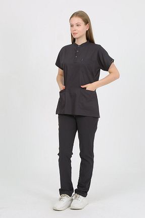 ست بالاتنه و پائین تنه طوسی زنانه بافتنی Nevsa - کد 876883933