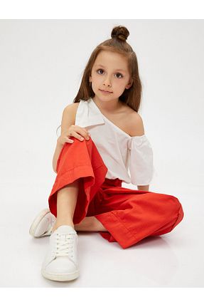 بلوز سفید بچه گانه ساده Koton - کد 794554412