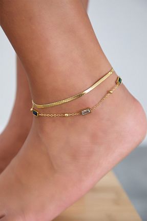 خلخال جواهر رنگی زنانه Lina Tia - کد 836288439