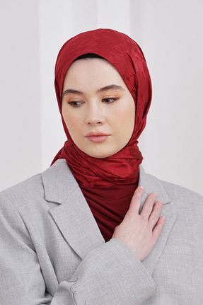 شال زرشکی زنانه پنبه ای Loryan - کد 876928476