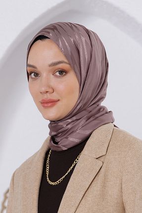 شال قهوه ای زنانه پنبه ای Loryan - کد 876929225